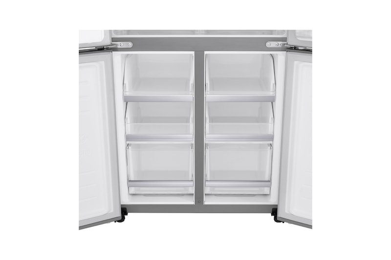 LG Keskeny négyajtós hűtőszekrény, DoorCooling⁺™ és ThinQ™ technológia, 506L kapacitás, GML844PZ6F