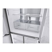 LG Keskeny négyajtós hűtőszekrény, DoorCooling⁺™ és ThinQ™ technológia, 506L kapacitás, GML844PZ6F