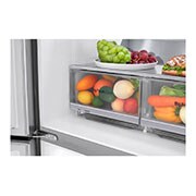LG Keskeny négyajtós hűtőszekrény, DoorCooling⁺™ és ThinQ™ technológia, 506L kapacitás, GML844PZ6F