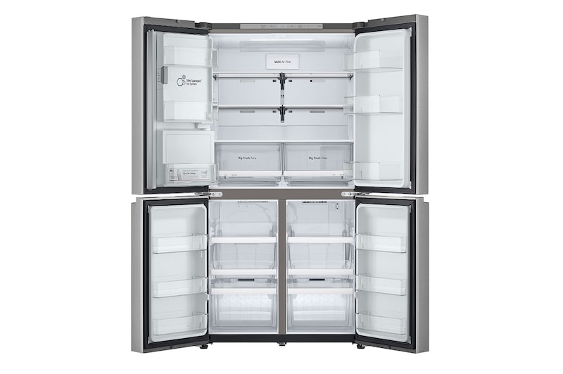 LG Négyajtós hűtőszekrény ThinQ™ technológiával, 637L kapacitás, GML960PYFE