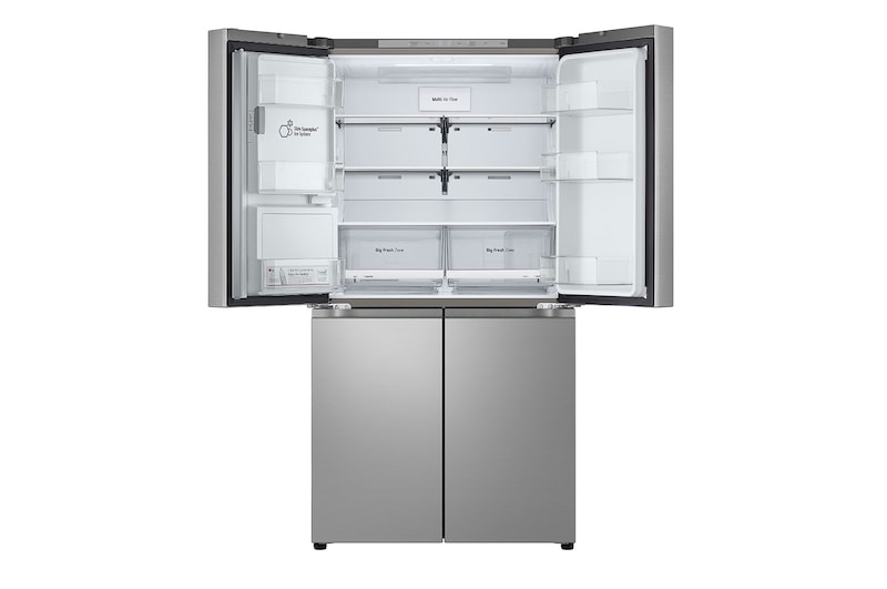 LG Négyajtós hűtőszekrény ThinQ™ technológiával, 637L kapacitás, GML960PYFE