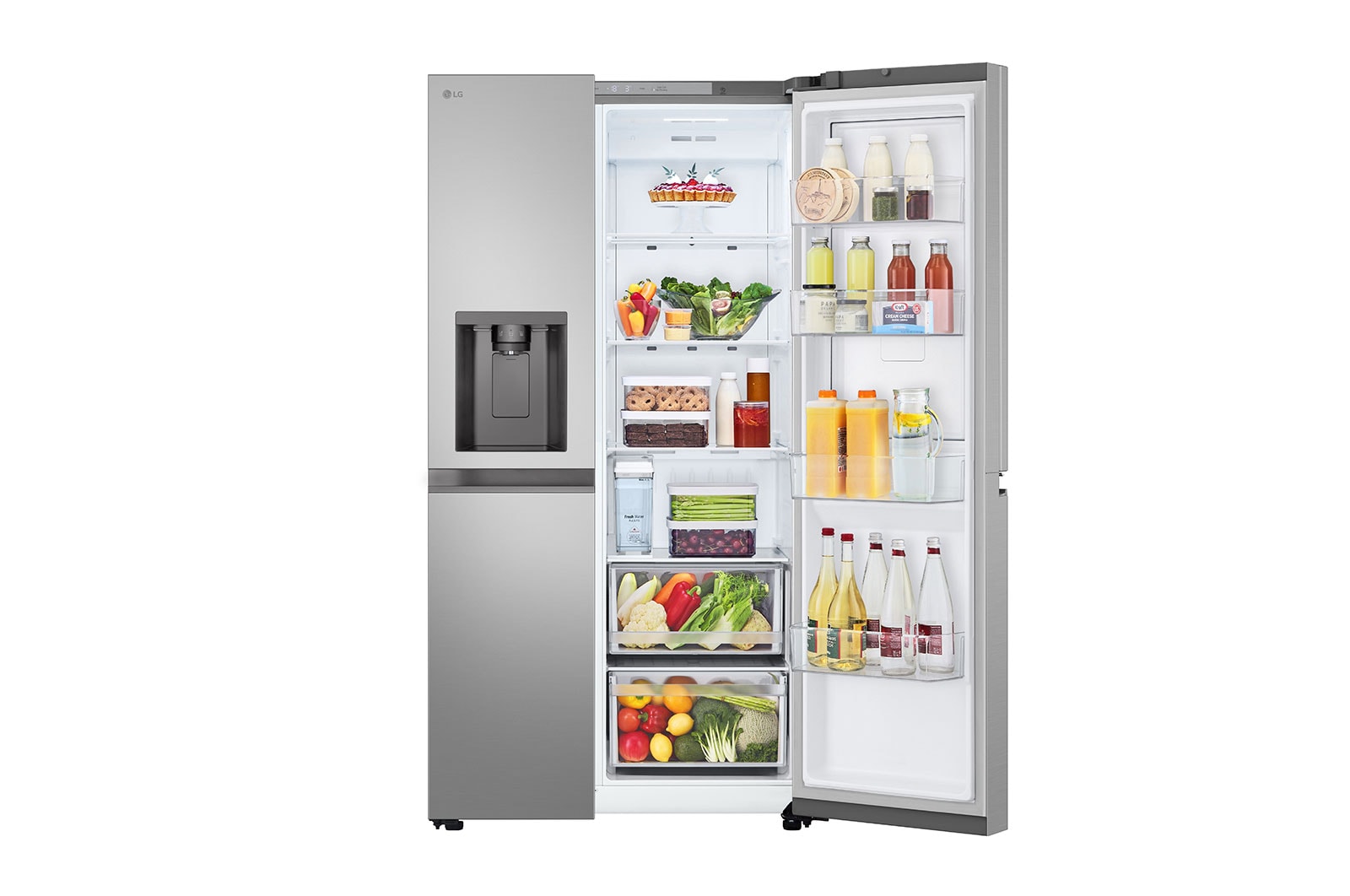 LG Door-in-Door™ Side-by-Side hűtőszekrény, 641L kapacitás, GSJC41PYPE