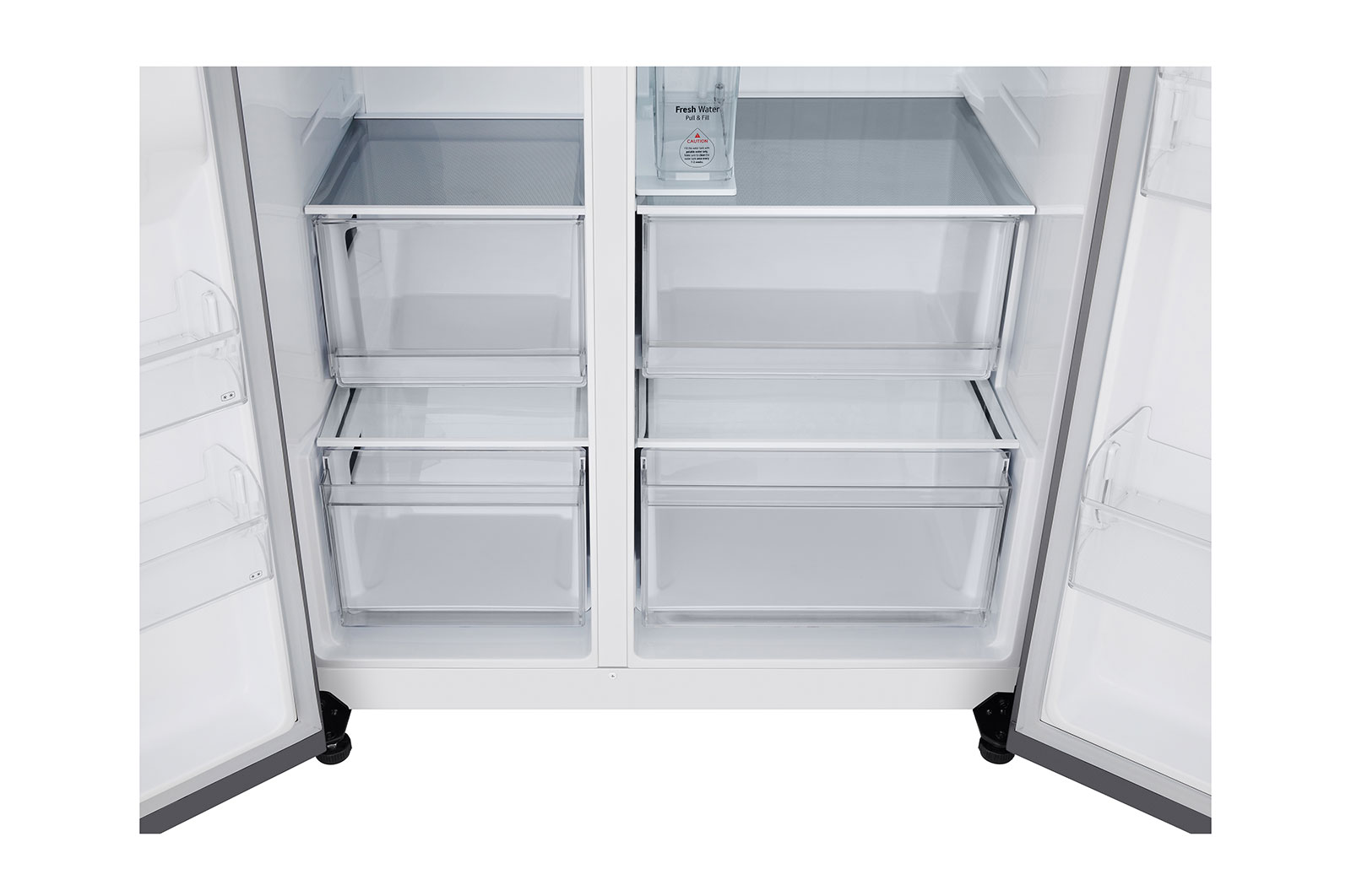 LG Door-in-Door™ Side-by-Side hűtőszekrény, 641L kapacitás, GSJC41PYPE