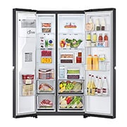 LG Door-in-Door™ Side-by-Side hűtőszekrény, DoorCooling™ és ThinQ™ technológia, 635L kapacitás, GSJV71MCTE