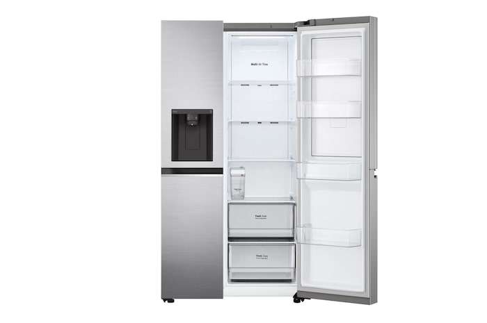 LG Door-in-Door™ Side-by-Side hűtőszekrény, DoorCooling<sup>+</sup>™ és ThinQ™ technológia, 635L kapacitás, GSJV71PZTE