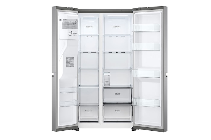 LG Side-by-Side hűtőszekrény, 635L kapacitás, GSLV51PZXE