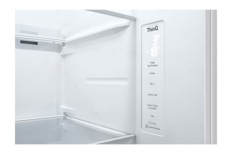 LG Side-by-Side hűtőszekrény, DoorCooling+™ technológia, 635L kapacitás, GSLV71SWTE