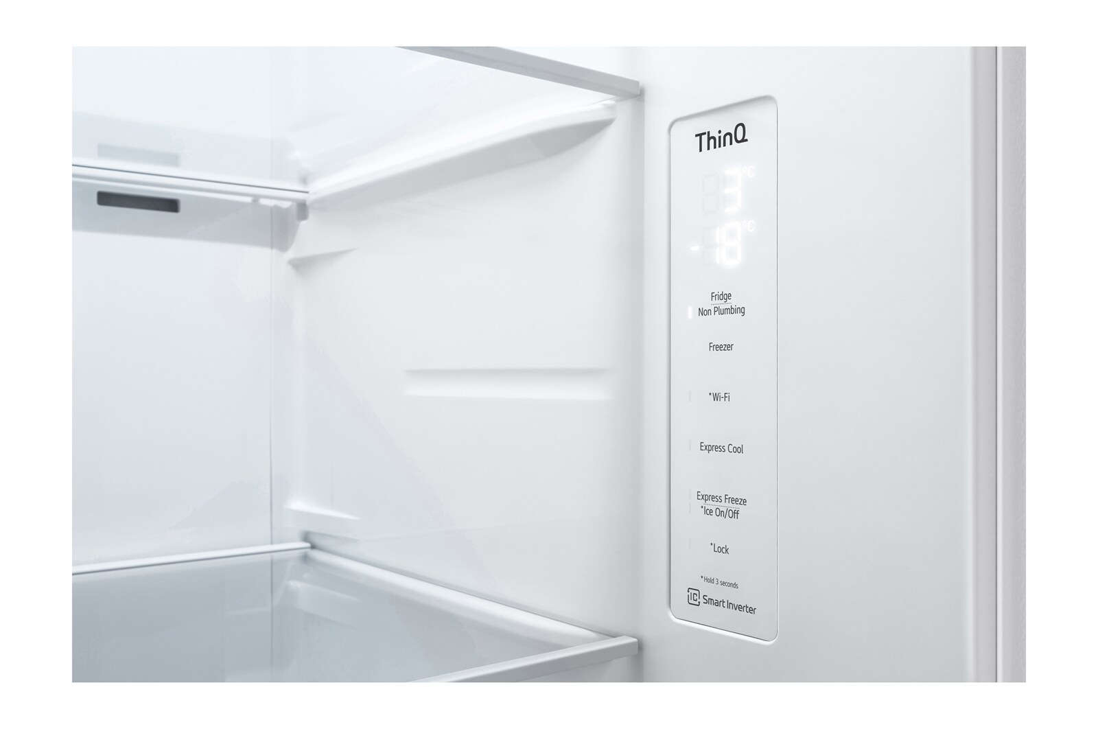 LG Side-by-Side hűtőszekrény, DoorCooling⁺™ és ThinQ™ technológia, 635L kapacitás, GSLV71SWTM