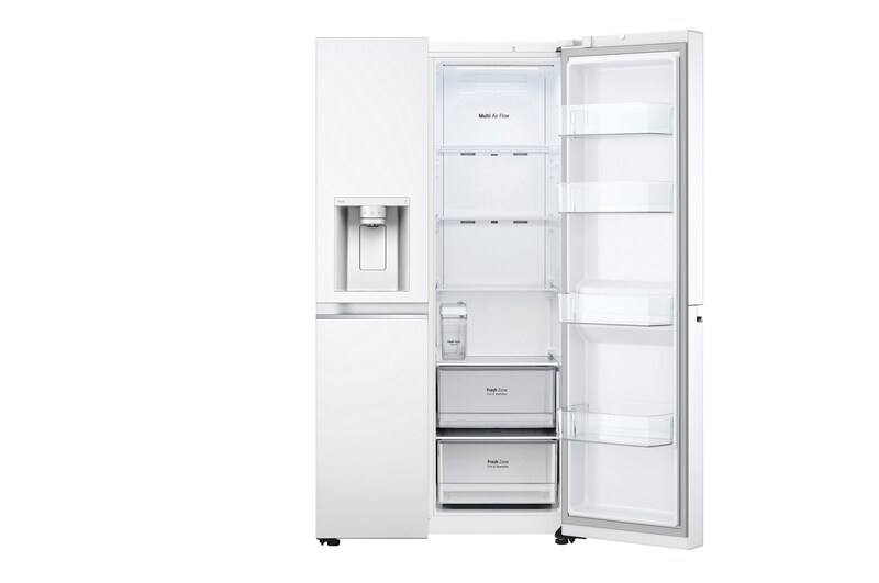 LG Side-by-Side hűtőszekrény, DoorCooling⁺™ és ThinQ™ technológia, 635L kapacitás, GSLV71SWTM