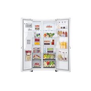 LG Side-by-Side hűtőszekrény, DoorCooling⁺™ és ThinQ™ technológia, 635L kapacitás, GSLV71SWTM