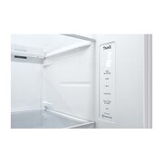 LG Side-by-Side hűtőszekrény, DoorCooling⁺™ és ThinQ™ technológia, 635L kapacitás, GSLV71SWTM
