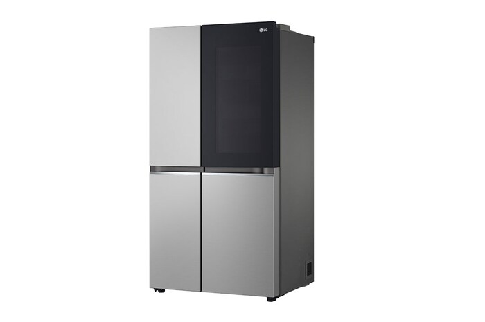 LG InstaView™ Side-by-Side hűtőszekrény DoorCooling+™ és ThinQ™ technológia, 655L kapacitás, GSVV80PYLL