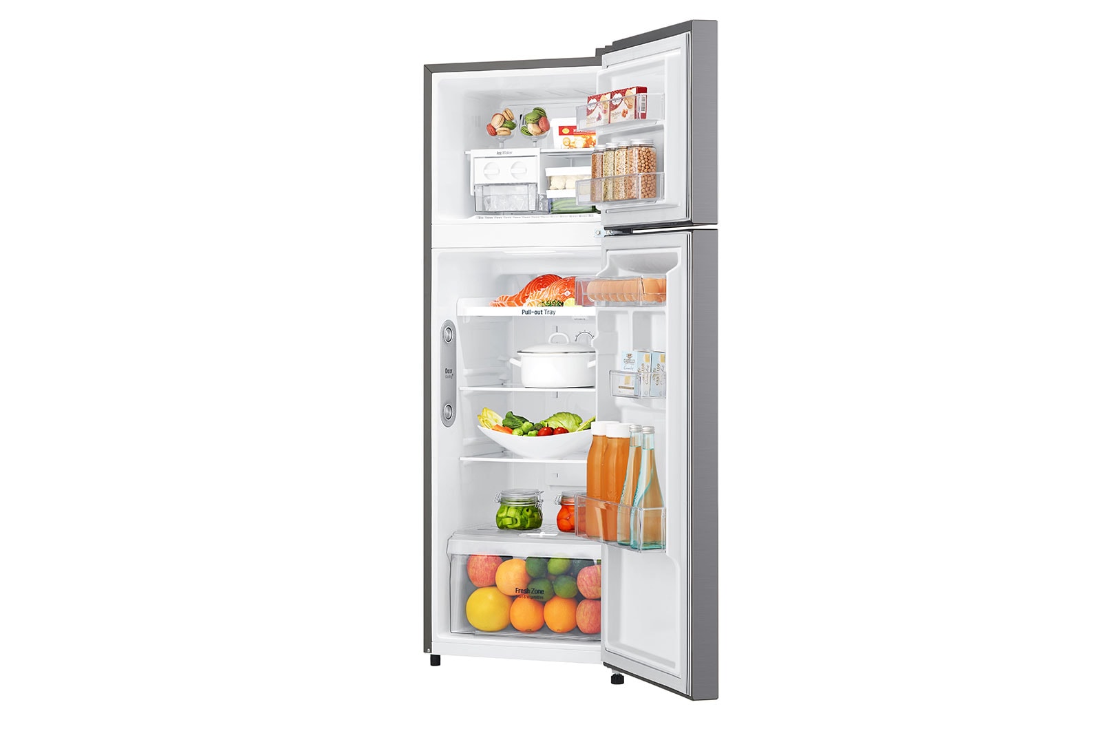 LG Felülfagyasztós hűtőszekrény, DoorCooling⁺™ technológia, 254L kapacitás, GTB362PZCMD