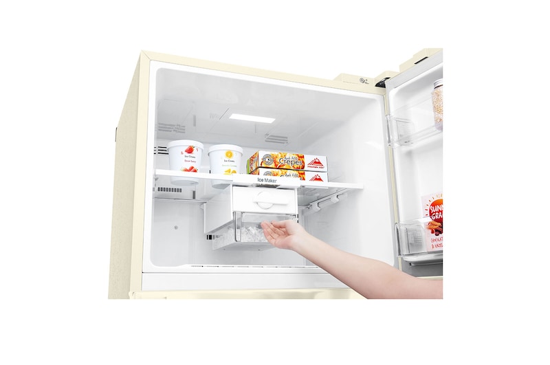 LG Felülfagyasztós hűtőszekrény, DoorCooling⁺™ és ThinQ™ technológia, 438L kapacitás, GTB574SEHZD