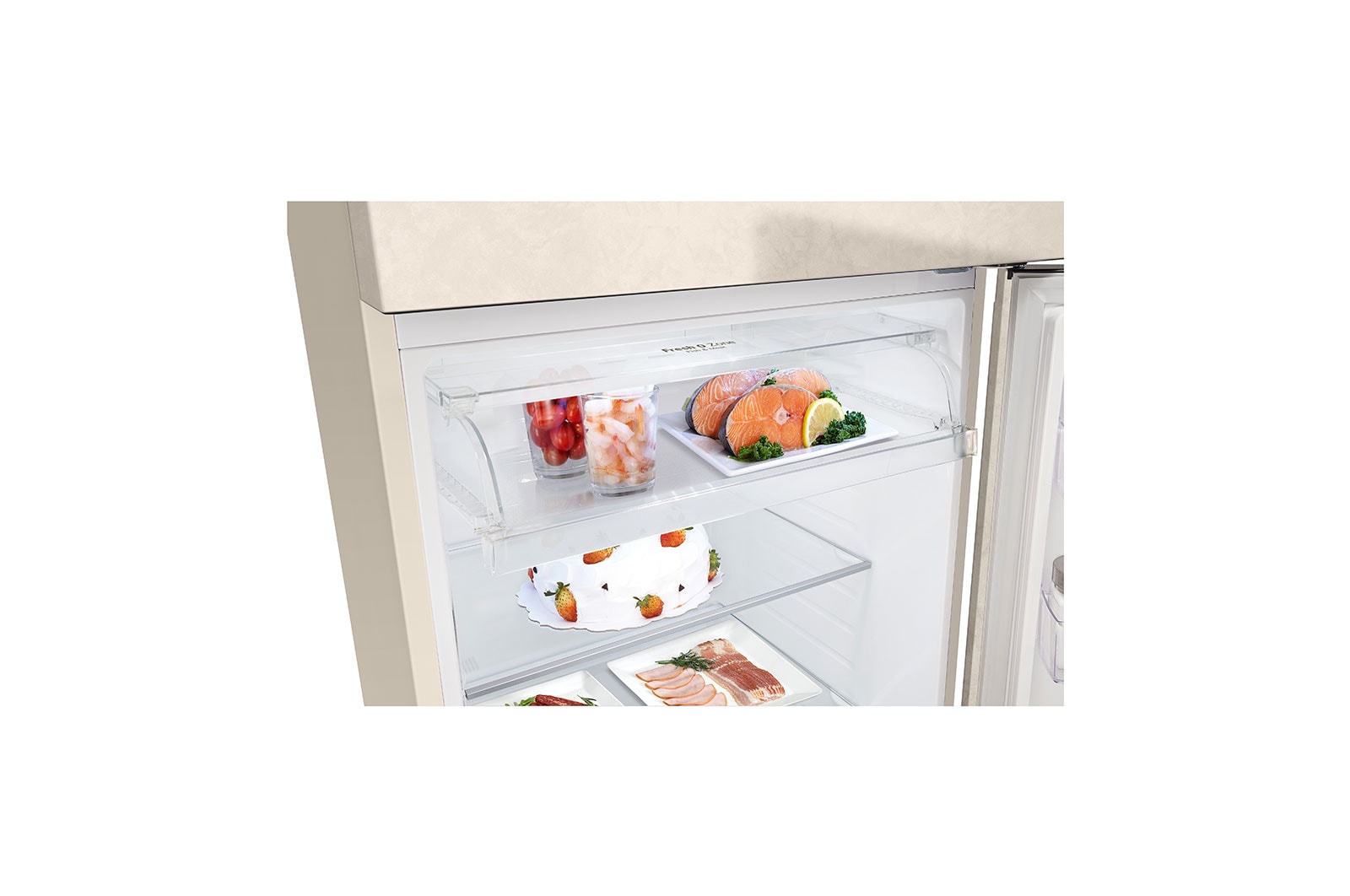LG Felülfagyasztós hűtőszekrény, DoorCooling⁺™ és ThinQ™ technológia, 461L kapacitás, GTBV44SEBKD