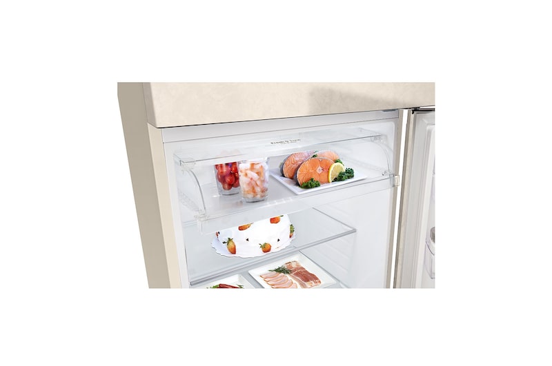 LG Felülfagyasztós hűtőszekrény, DoorCooling⁺™ és ThinQ™ technológia, 461L kapacitás, GTBV44SEBKD