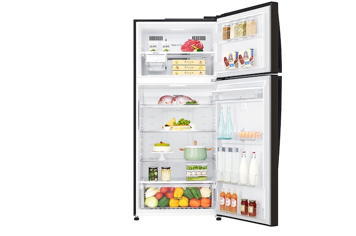 LG Felülfagyasztós hűtőszekrény, DoorCooling+™ és ThinQ™ technológia, 509L kapacitás, GTF744BLPED