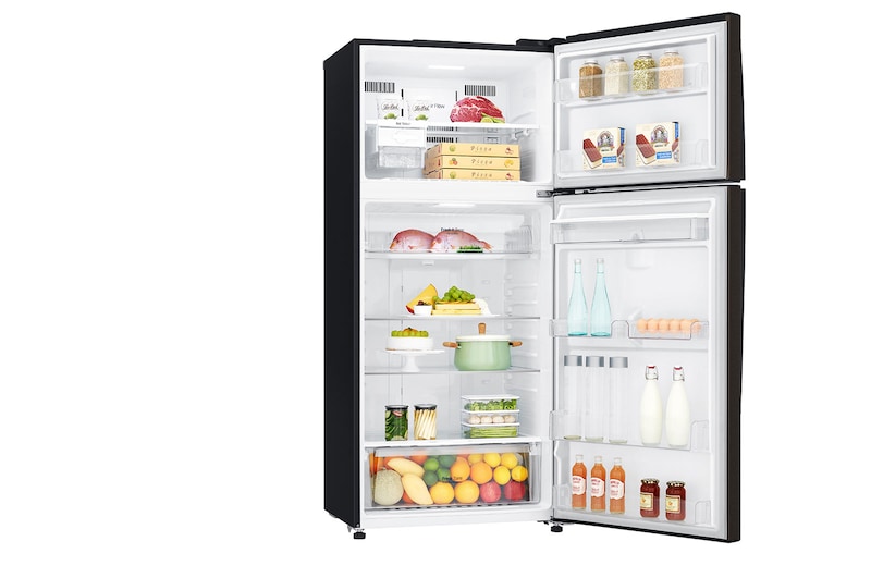 LG Felülfagyasztós hűtőszekrény, DoorCooling+™ és ThinQ™ technológia, 509L kapacitás, GTF744BLPED