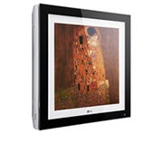 LG ARTCOOL Gallery légkondicionáló DUAL Inverter kompresszorral (10 év garancia), R32, 2,5 kW, fekete keretes előlap cserélhető képpel, A09FT