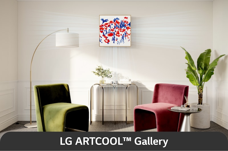 LG ARTCOOL Gallery Special, Keretbe foglalt művészet, 2,5 kW Split légkondicionáló, A09GA1