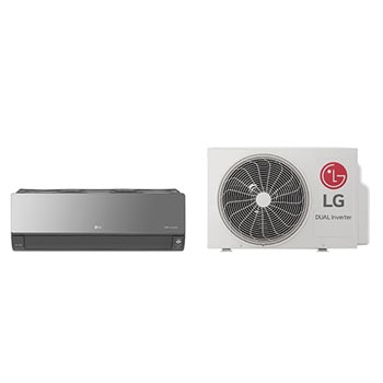 LG Stílusos ARTCOOL Mirror légkondicionáló UVnano™ technológiával, DUAL Inverter kompresszorral, Hűtés: 6600 W/ Fűtés: <br>7500 W, AC24BK