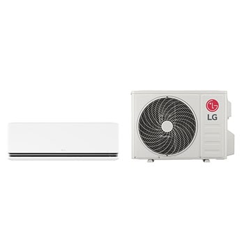 LG 2,5 kW DUALCOOL AI Air Deluxe Single Split légkondicionáló H24S1DA.SS1 elölnézeti képe