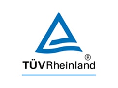 A TUV Rheinland logo.	