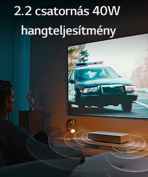 2.2 csatornás, 40 W-os hangteljesítmény