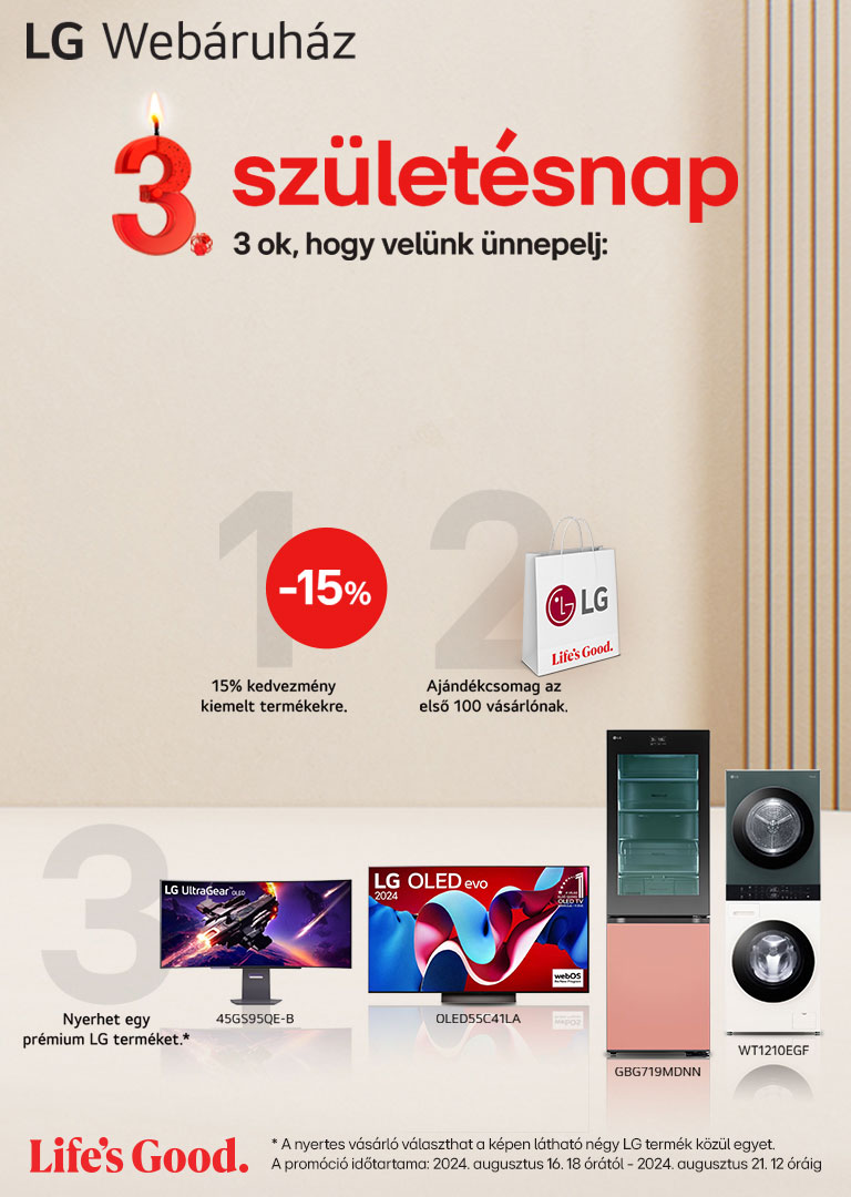 <p style=&quot;font-size:77%; line-height:100%&quot;>Life’s Good.<br/>Az élet szép, ha kedvezmények várnak rád!</p>1