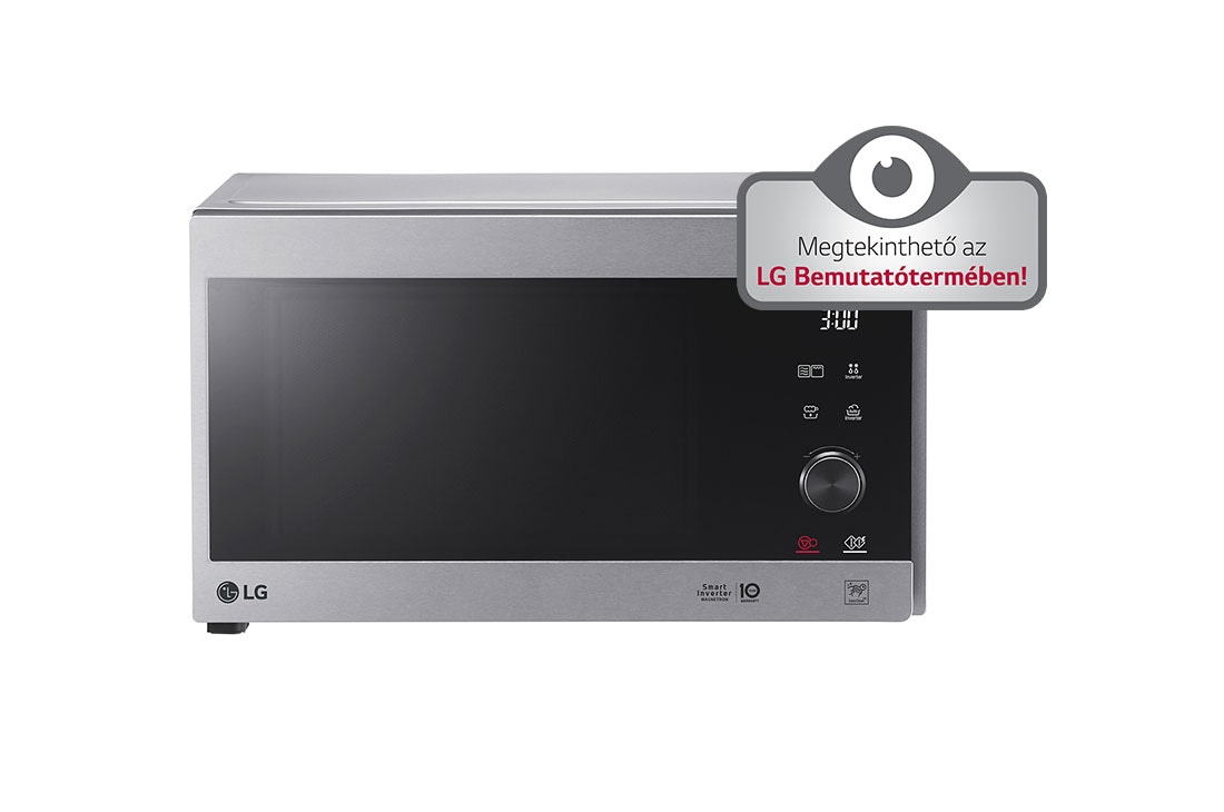 LG 25L grilles mikrohullámú sütő, Smart Inverter technológia, Healthy Fry funkció, Easy Clean belső bevonat, MH6565CPS