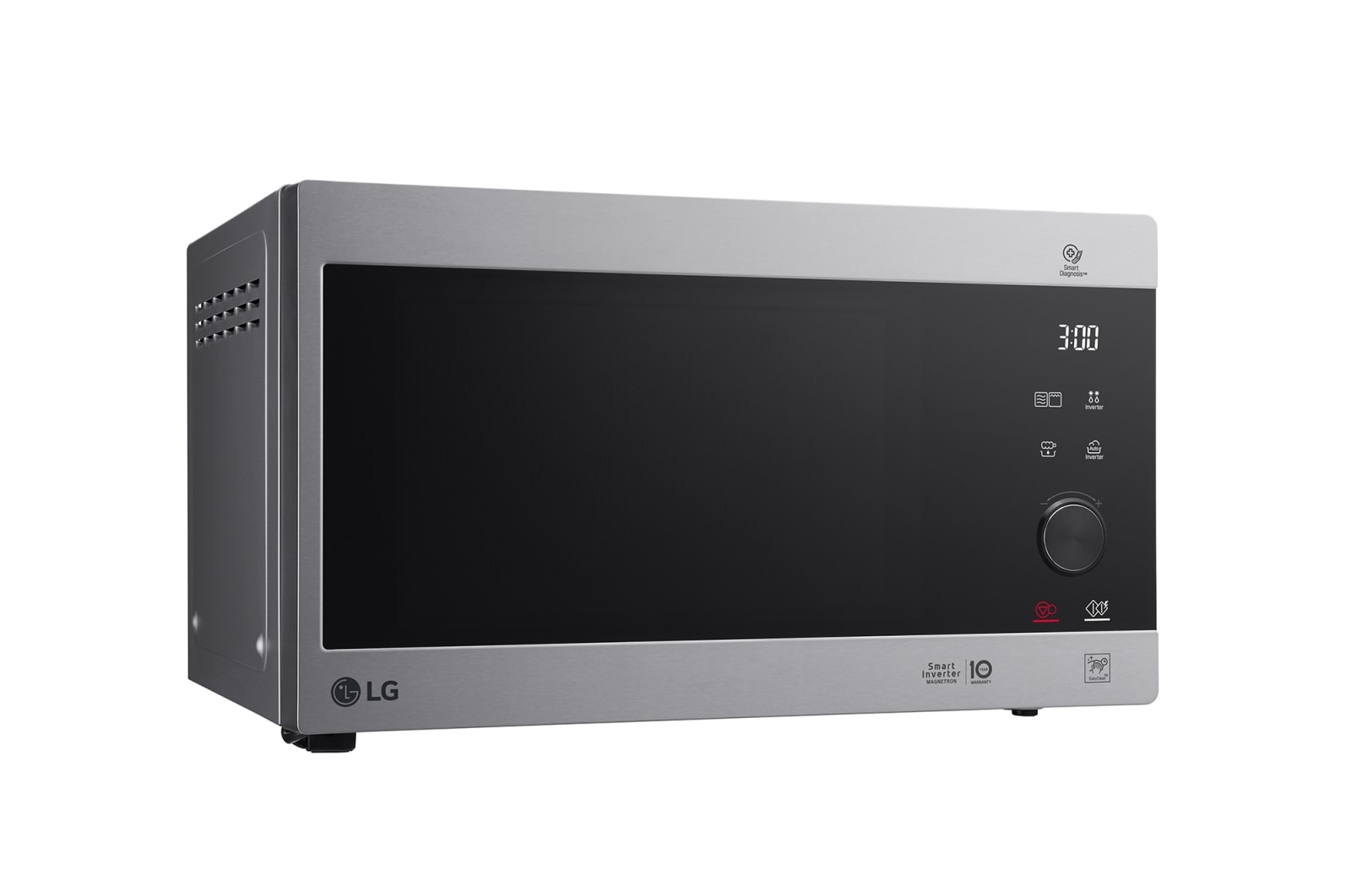LG 25L grilles mikrohullámú sütő, Smart Inverter technológia, Healthy Fry funkció, Easy Clean belső bevonat, MH6565CPS