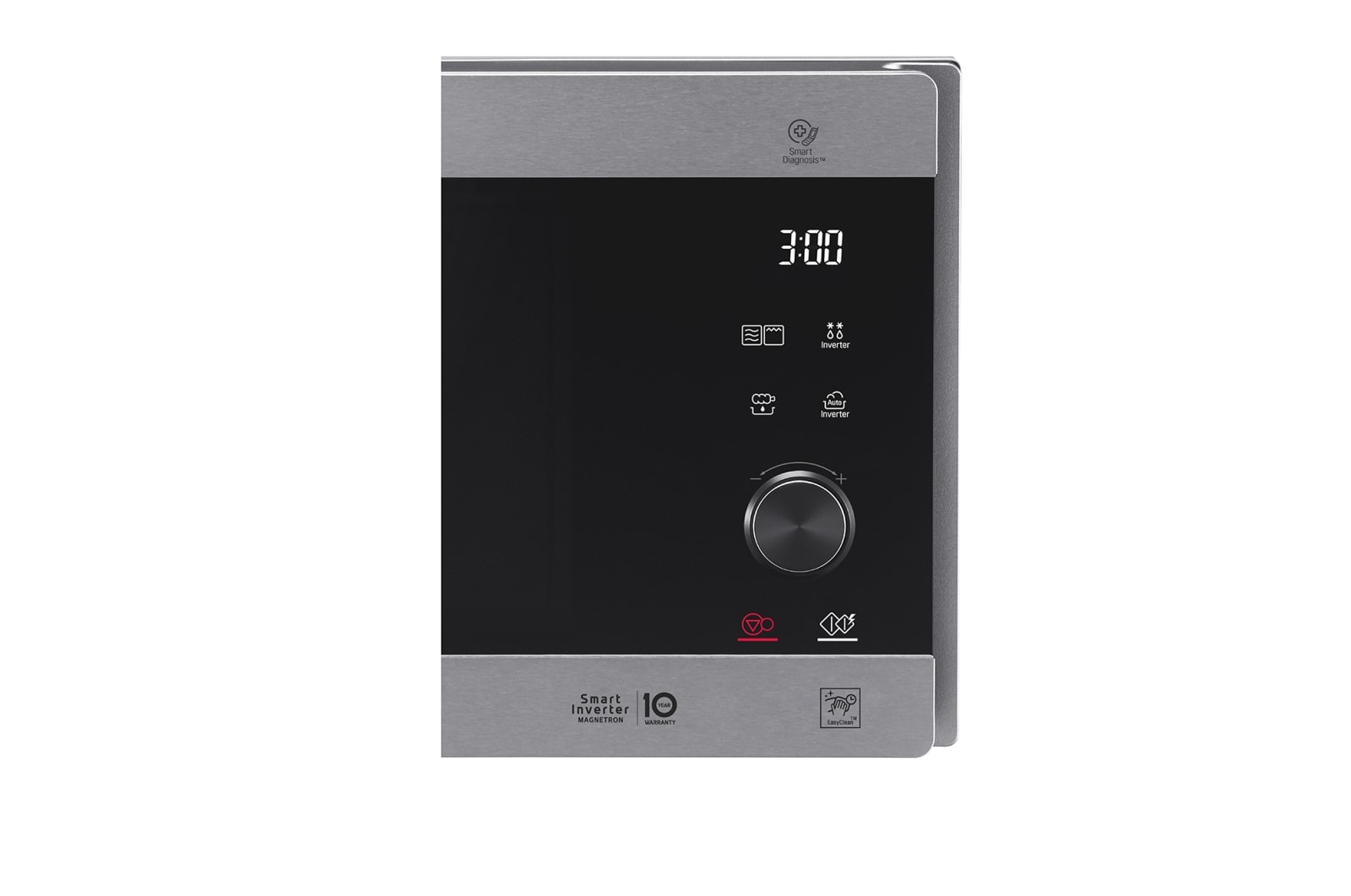 LG 25L grilles mikrohullámú sütő, Smart Inverter technológia, Healthy Fry funkció, Easy Clean belső bevonat, MH6565CPS