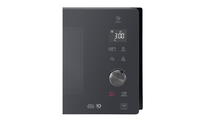 LG 25L grilles mikrohullámú sütő, Smart Inverter technológia, Healthy Fry funkció, Easy Clean belső bevonat, MH6565DPR