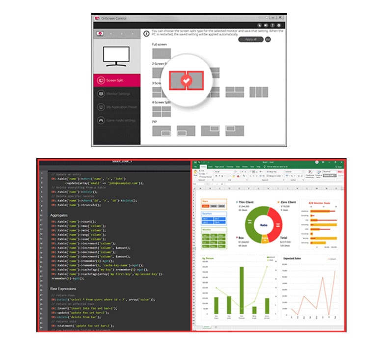 Az OnScreen Control egyszerűbben kezelhető felhasználói felületet kínál.