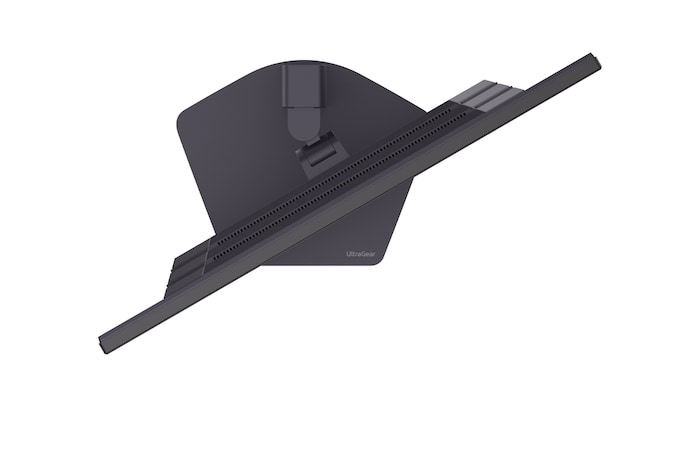 27G810A-B megdöntött monitor oldalnézete