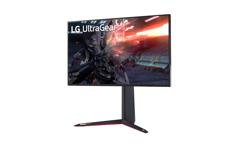 LG 27” méretű UHD 4K UltraGear™ Nano IPS 1 ms (GtG) Gaming Monitor VESA DSC technológiával, 27GN95R-B