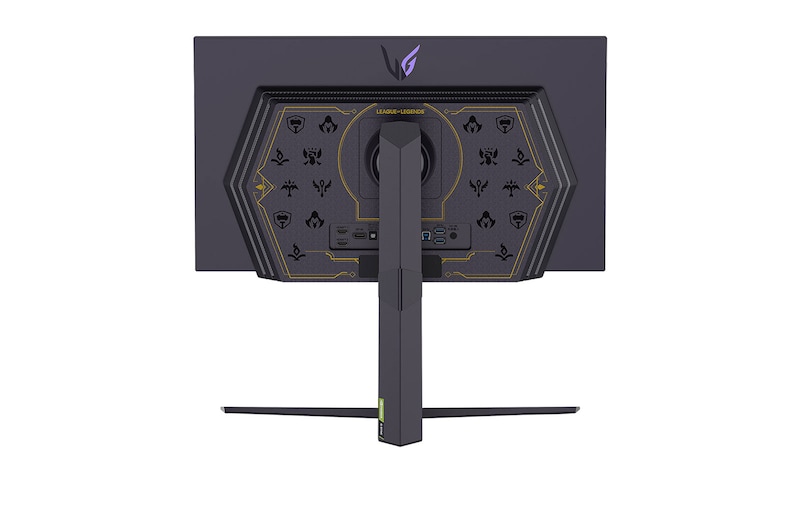 LG 27”-os UltraGear<sup>TM</sup> 16:9 képarányú OLED QHD League of Legends Edition gaming monitor 240 Hz-es képfrissítési sebességgel, 27GR95QL-B