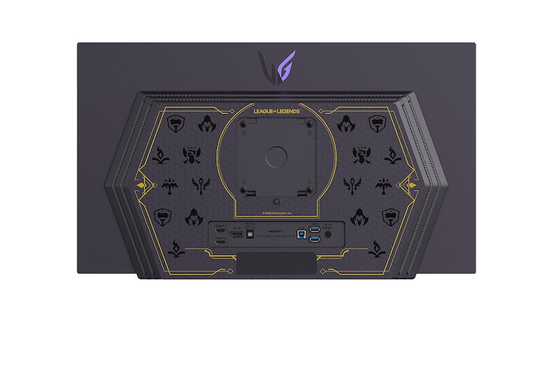 LG 27”-os UltraGear<sup>TM</sup> 16:9 képarányú OLED QHD League of Legends Edition gaming monitor 240 Hz-es képfrissítési sebességgel, 27GR95QL-B