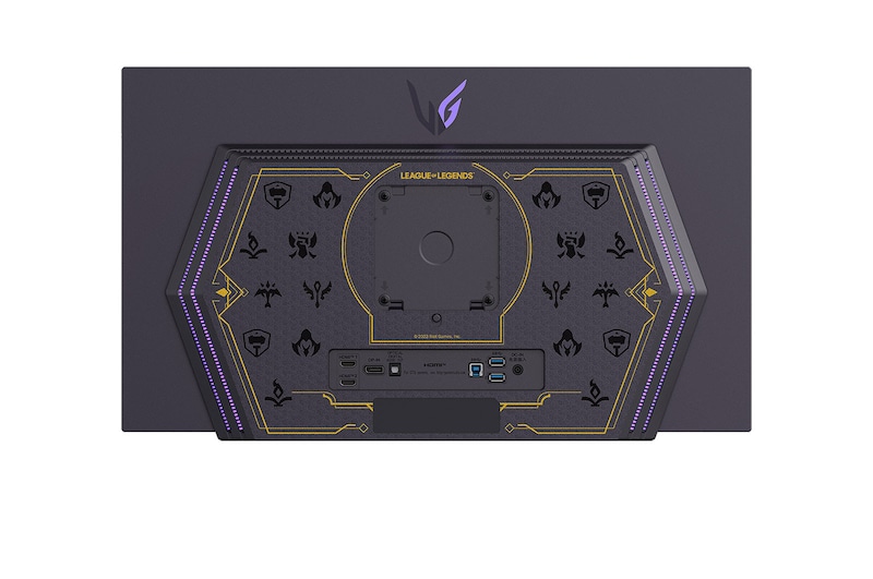 LG 27”-os UltraGear<sup>TM</sup> 16:9 képarányú OLED QHD League of Legends Edition gaming monitor 240 Hz-es képfrissítési sebességgel, 27GR95QL-B