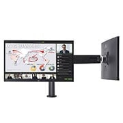 LG 27" méretű QHD IPS Ergo monitor USB Type-C™ csatlakozóval és Daisy Chain kapcsolási lehetőséggel , 27QP88DP-BS