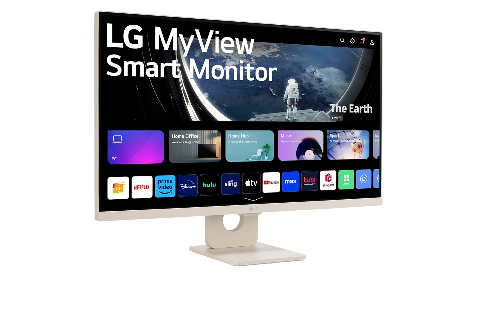 LG 27”-os 16:9 képarányú Smart Monitor webOS platformmal, 27SR50F-E