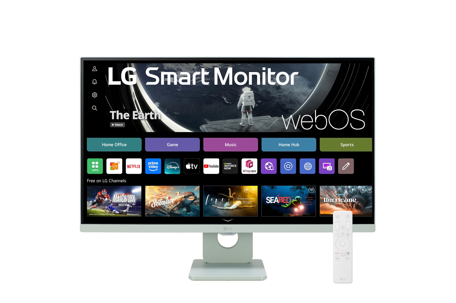 LG 27”-os 16:9 képarányú Smart Monitor webOS platformmal, 27SR50F-G