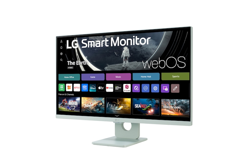 LG 27”-os 16:9 képarányú Smart Monitor webOS platformmal, 27SR50F-G