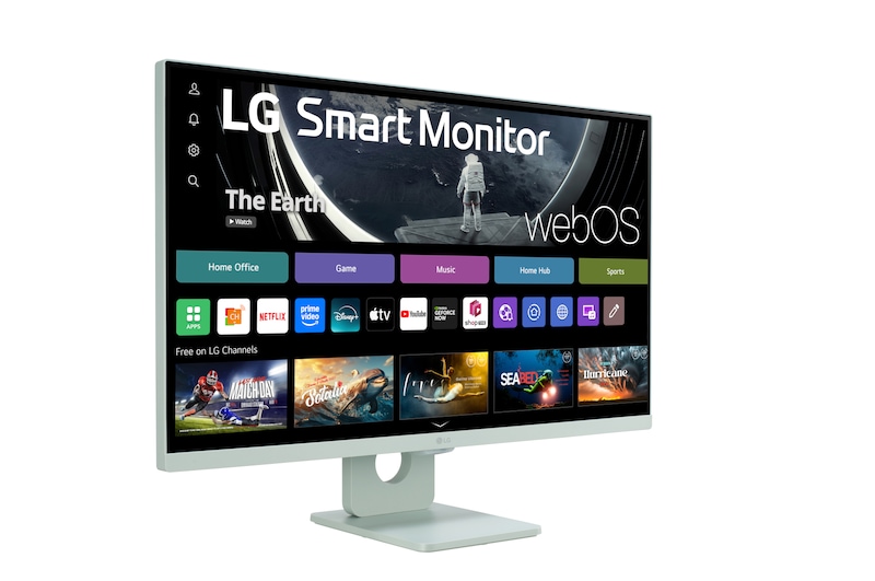 LG 27”-os 16:9 képarányú Smart Monitor webOS platformmal, 27SR50F-G