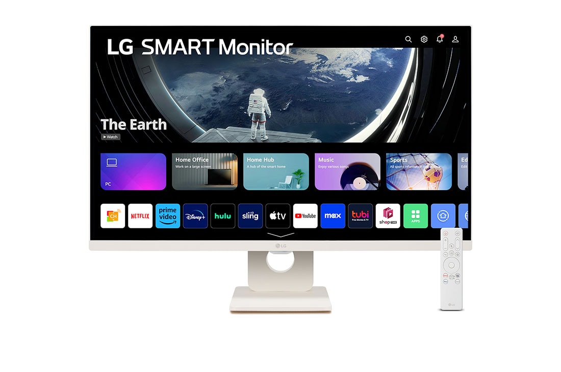 LG 27”-os 16:9 képarányú Smart Monitor webOS platformmal, 27SR50F-W