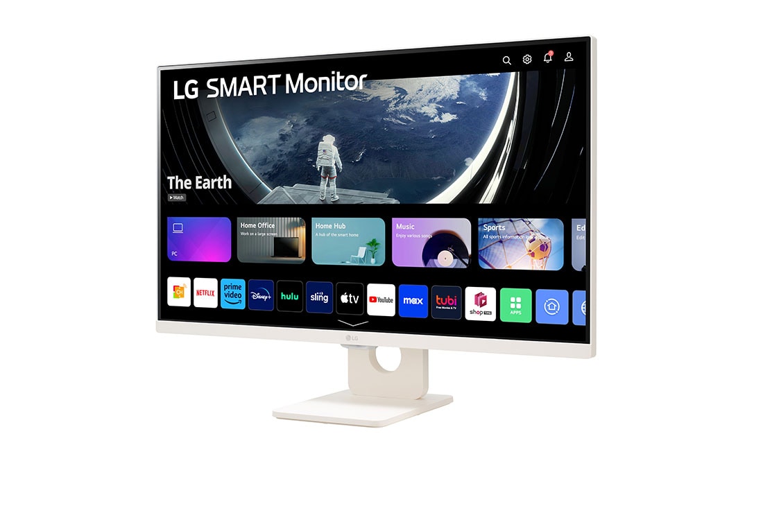 LG 27”-os 16:9 képarányú Smart Monitor webOS platformmal, 27SR50F-W