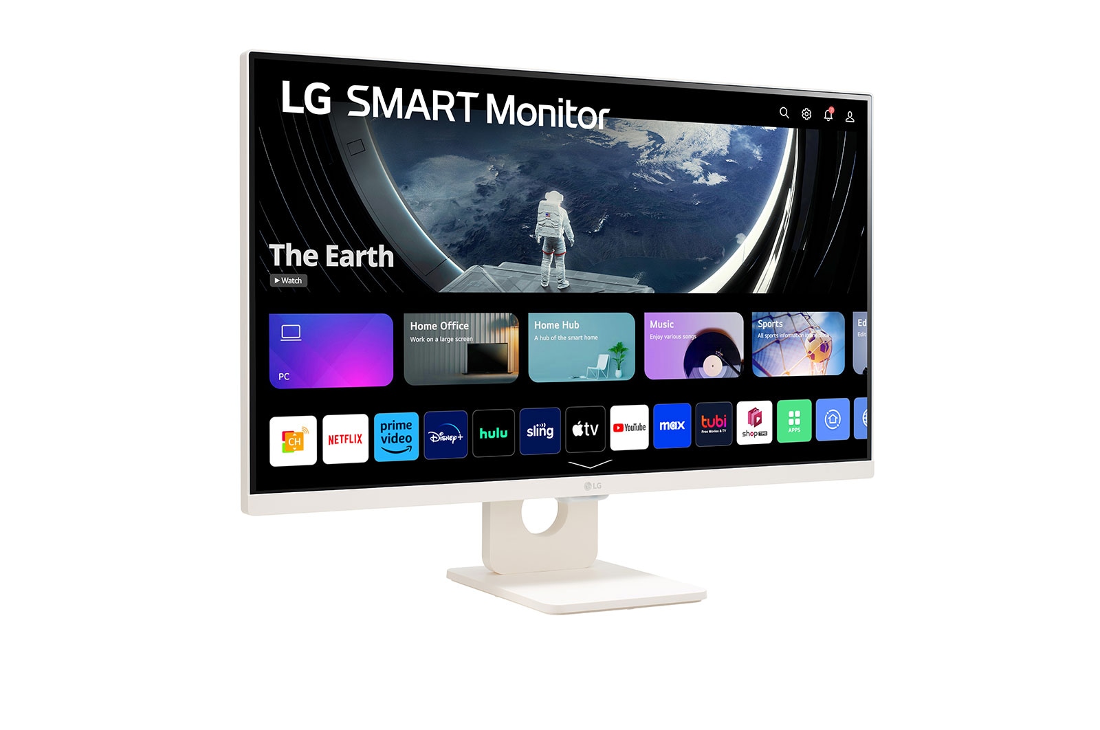 LG 27”-os 16:9 képarányú Smart Monitor webOS platformmal, 27SR50F-W
