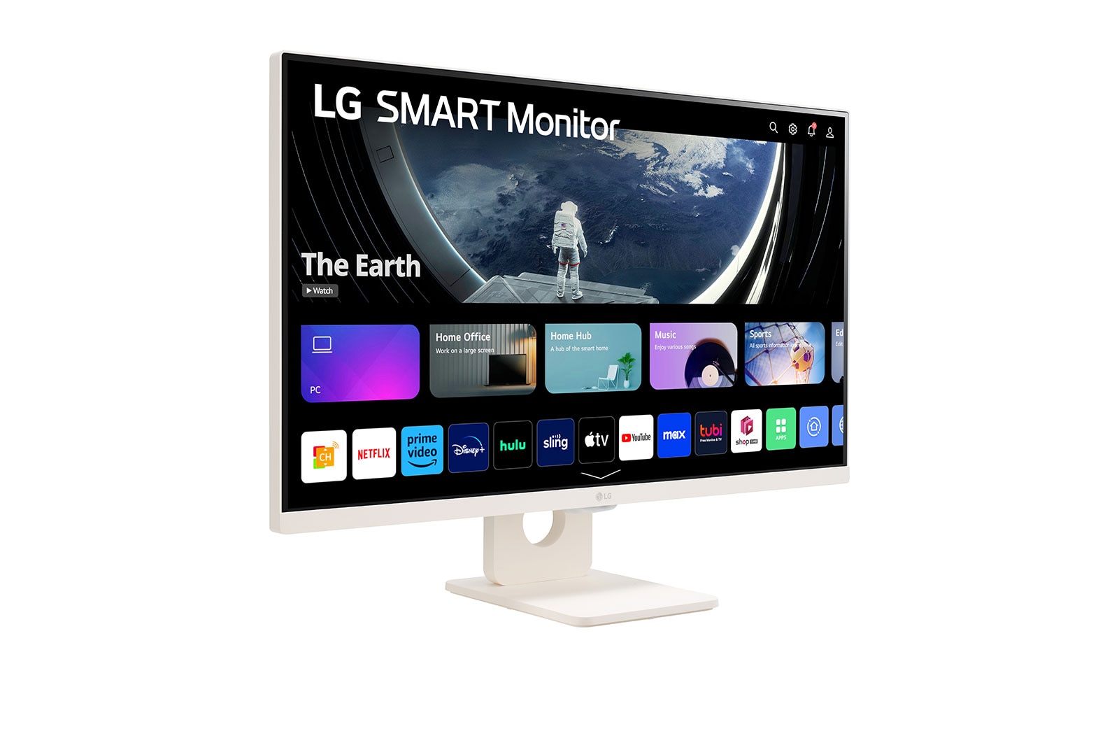 LG 27”-os 16:9 képarányú Smart Monitor webOS platformmal, 27SR50F-W