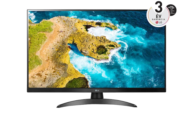 Front view of 27”-os 16:9 képarányú Full HD Smart monitor  27TQ615S-PZ