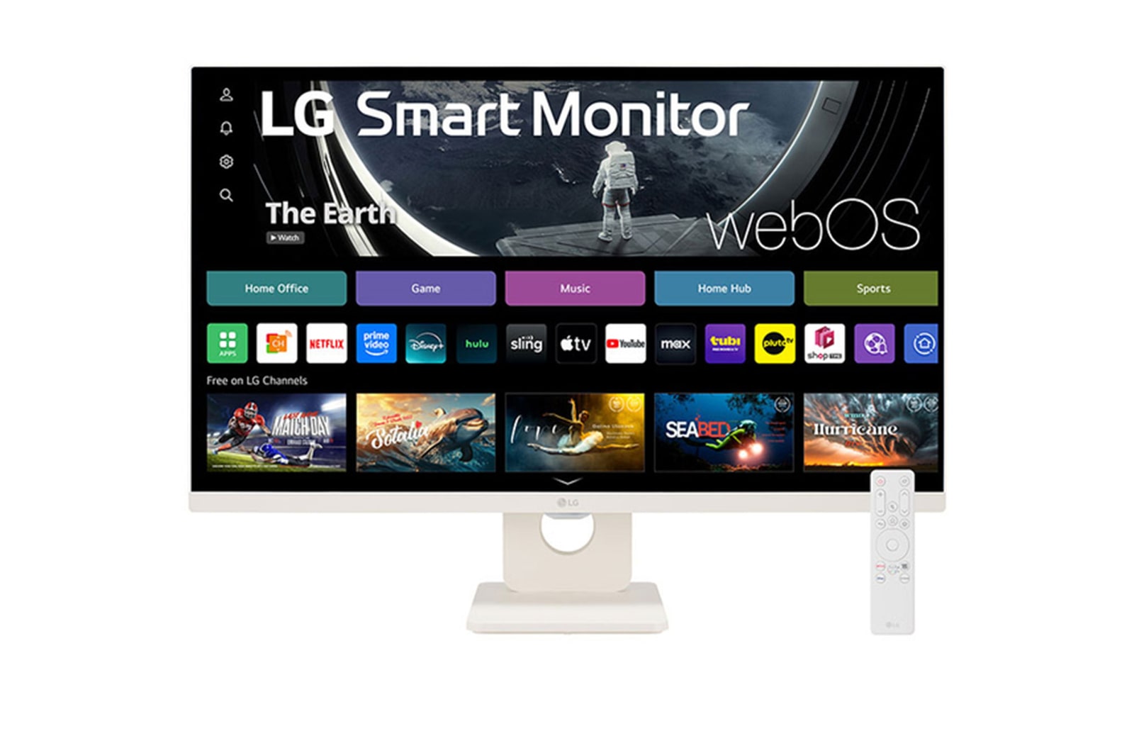 Front view with remote